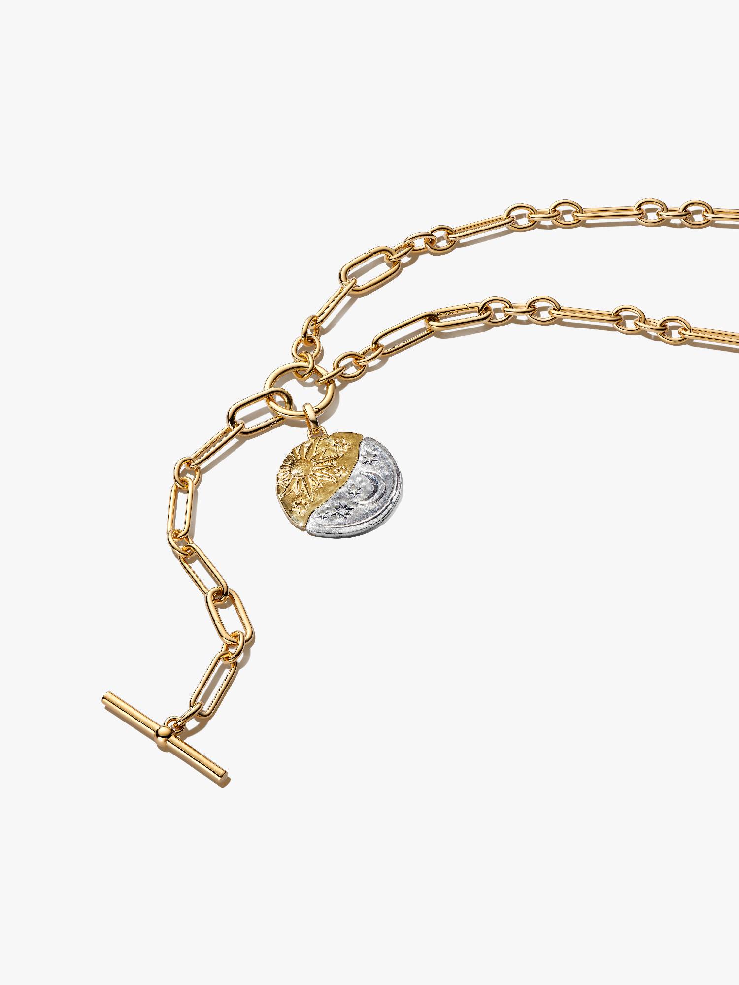 Collier Composé Médaillon Lune & Soleil XL