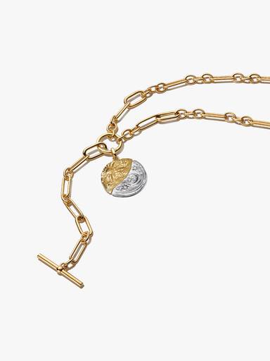 Collier Composé Médaillon Lune & Soleil XL