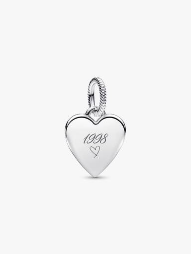 Pendentif Étiquette Cœur Gravable