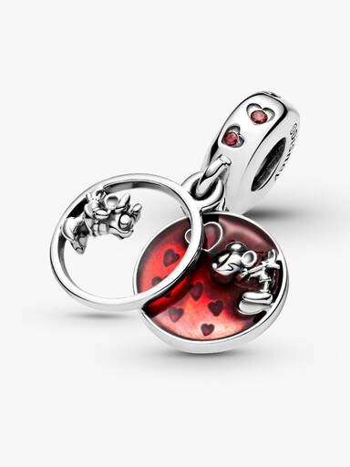 Charm Pendant Disney Mickey & Minnie Amour et Baisers