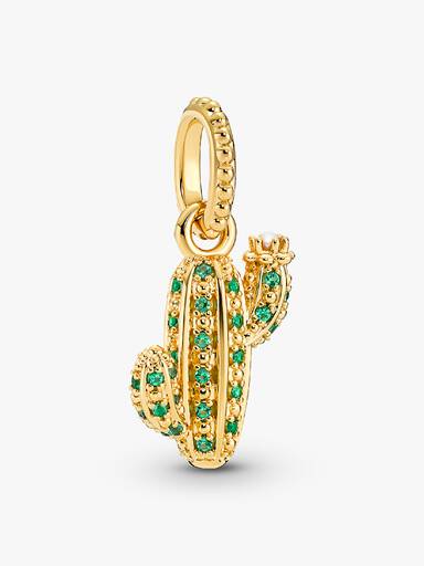 Pendentif Cactus du Désert Scintillant