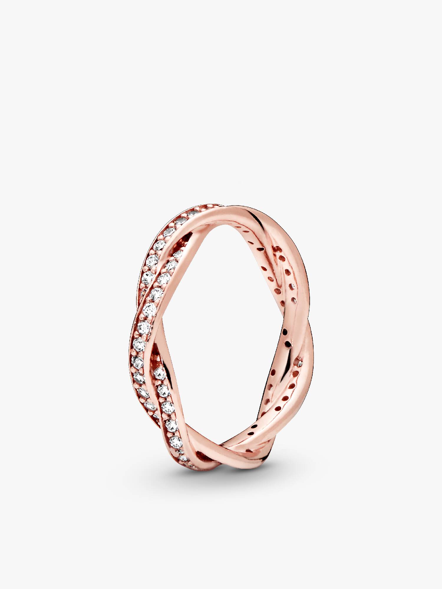 Bague Torsades Scintillante