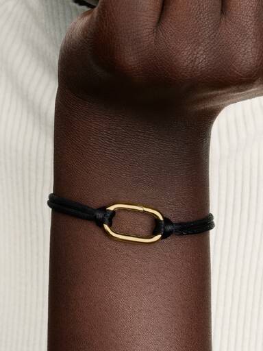 Bracelet Cordon Link Ouvrable Doré
