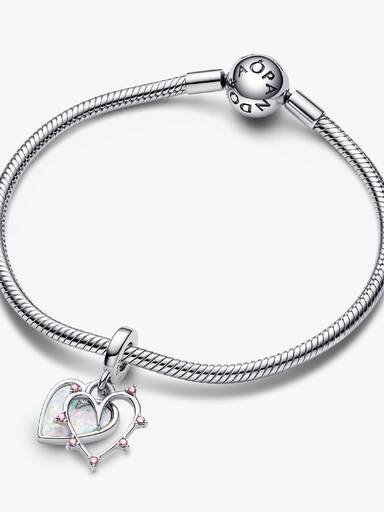 Charm Pendant Double Opalescent Amitié