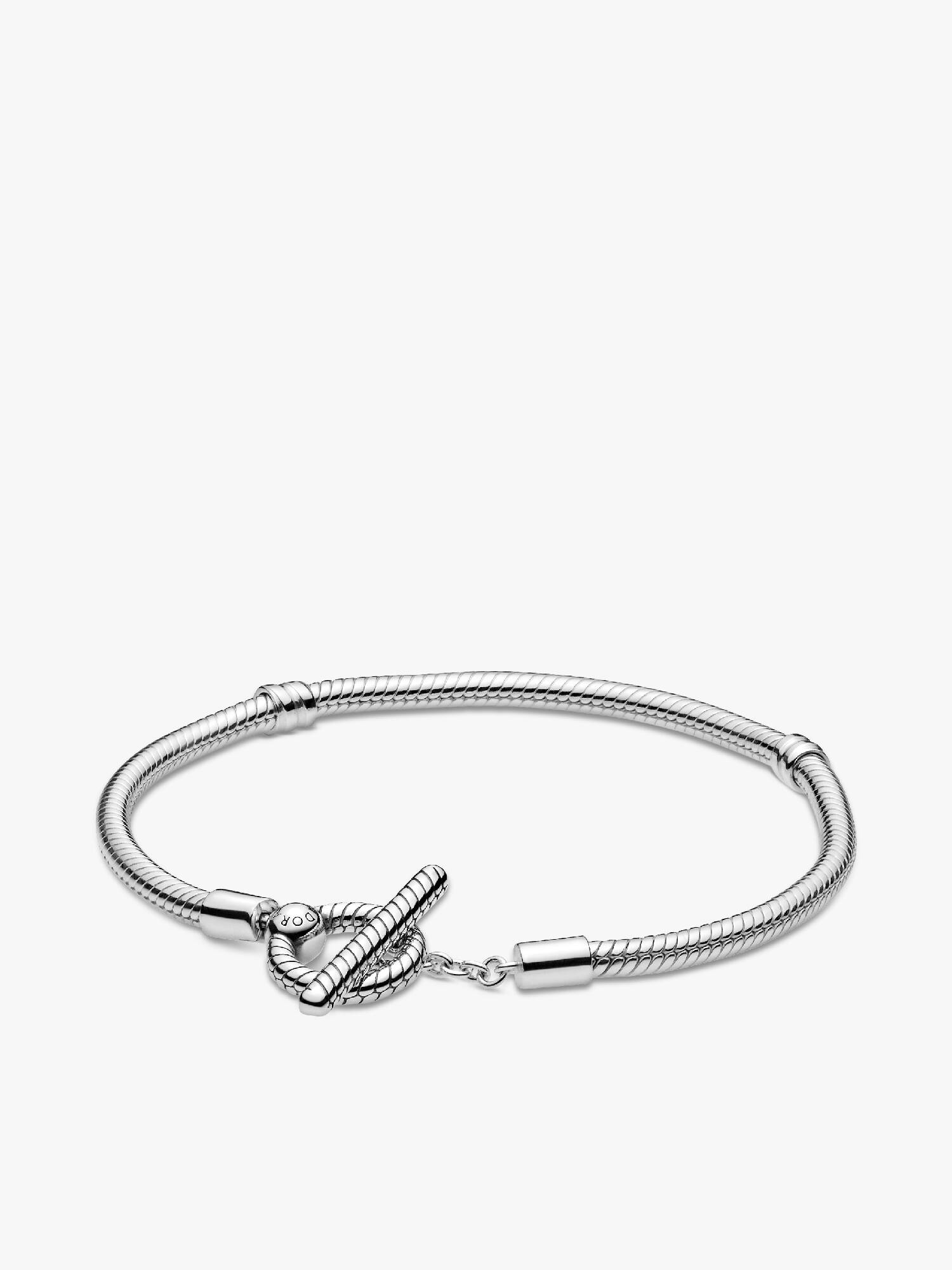 Bracelet Maille Serpent Fermoir en T Pandora Moments