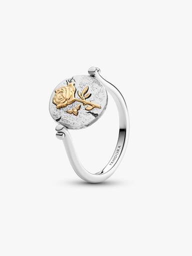 Bague Médaillon Réversible Rose