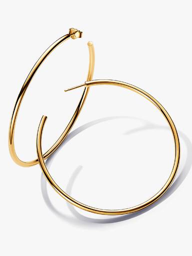 Boucles d'Oreilles Créoles Ouvertes 65 mm