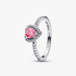 Bague Cœur Rose Surélevé Bague Cœur Rose Surélevé
