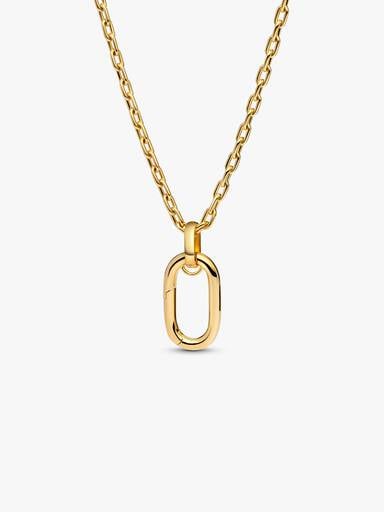 Collier Link Long Ouvrable Doré