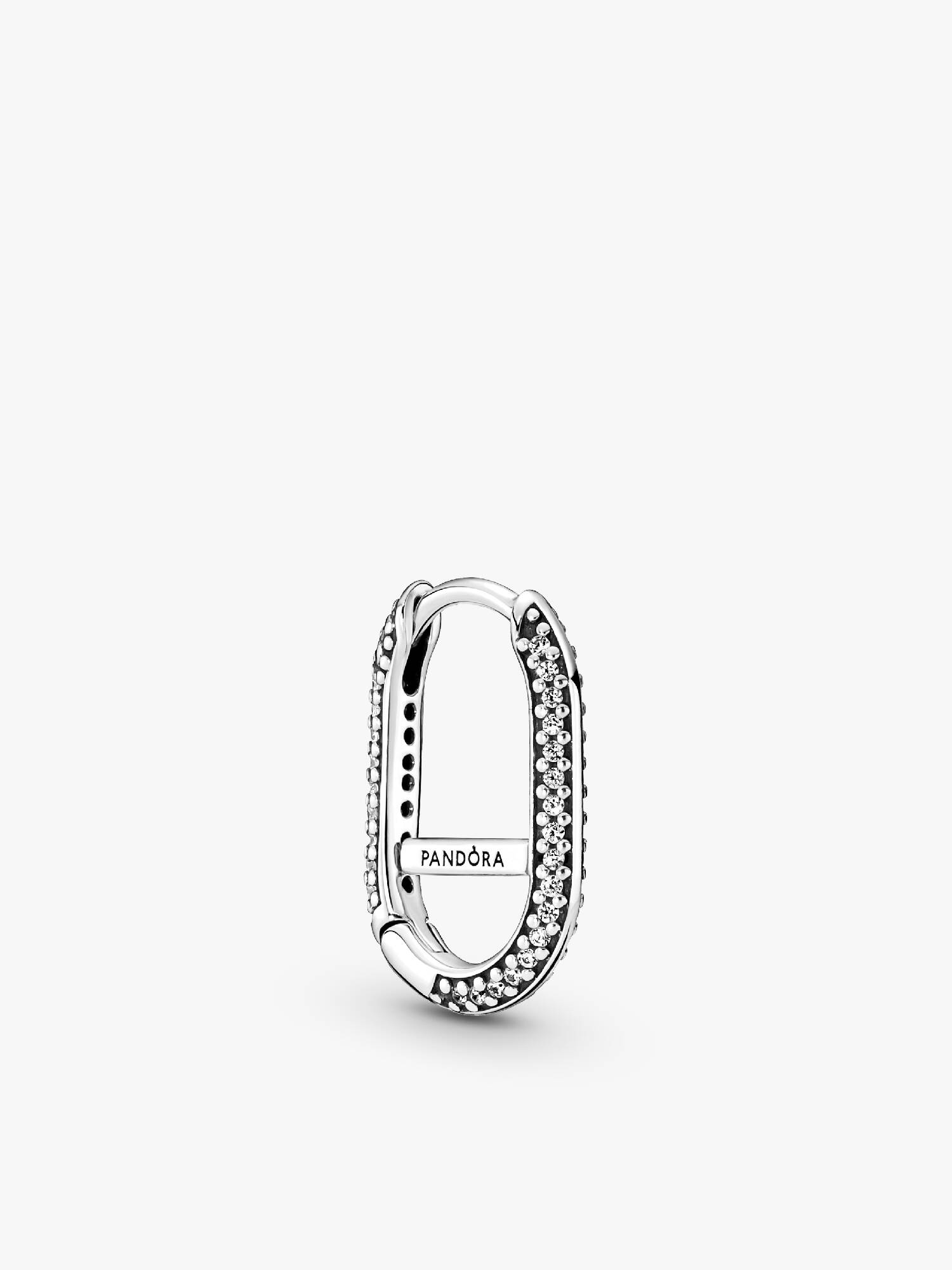Boucle d'Oreille Link Pavée