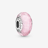 Charm Verre de Murano Rose Facetté | Pandora FR