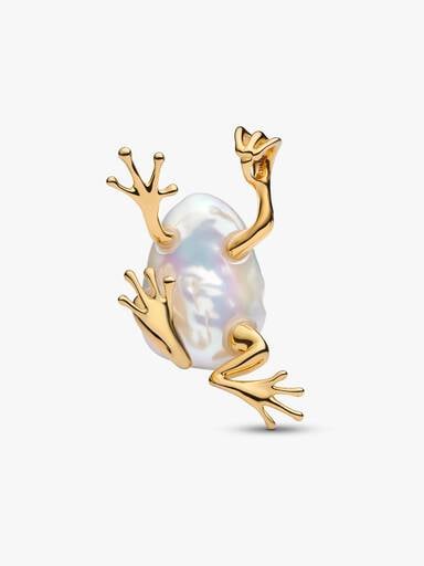 Pendentif Grenouille XL en Perle de Culture d'Eau Douce Traitée