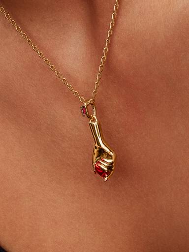 Charm Pendant Main de l’Amour Doré Pat McGrath