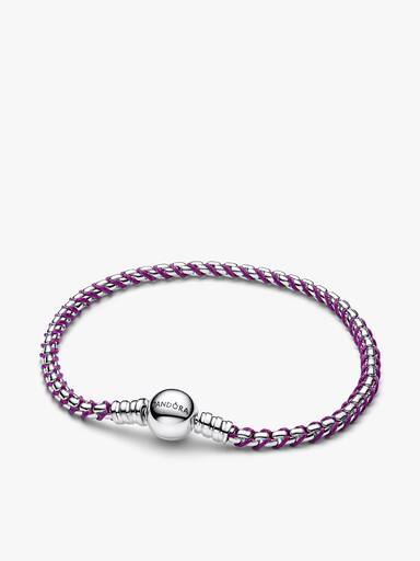 Coffret Cadeau Bracelet Cœur Violet et Papillon