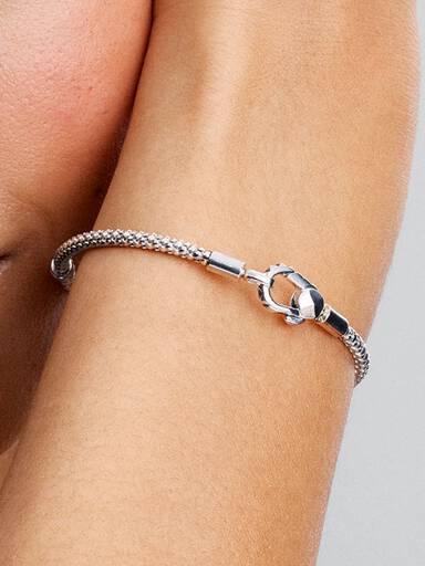 Bracelet Fermoir Clouté & Chaîne