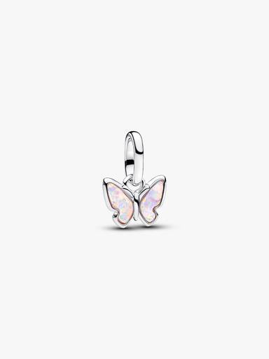 Mini Charm Pendant Papillon Rose
