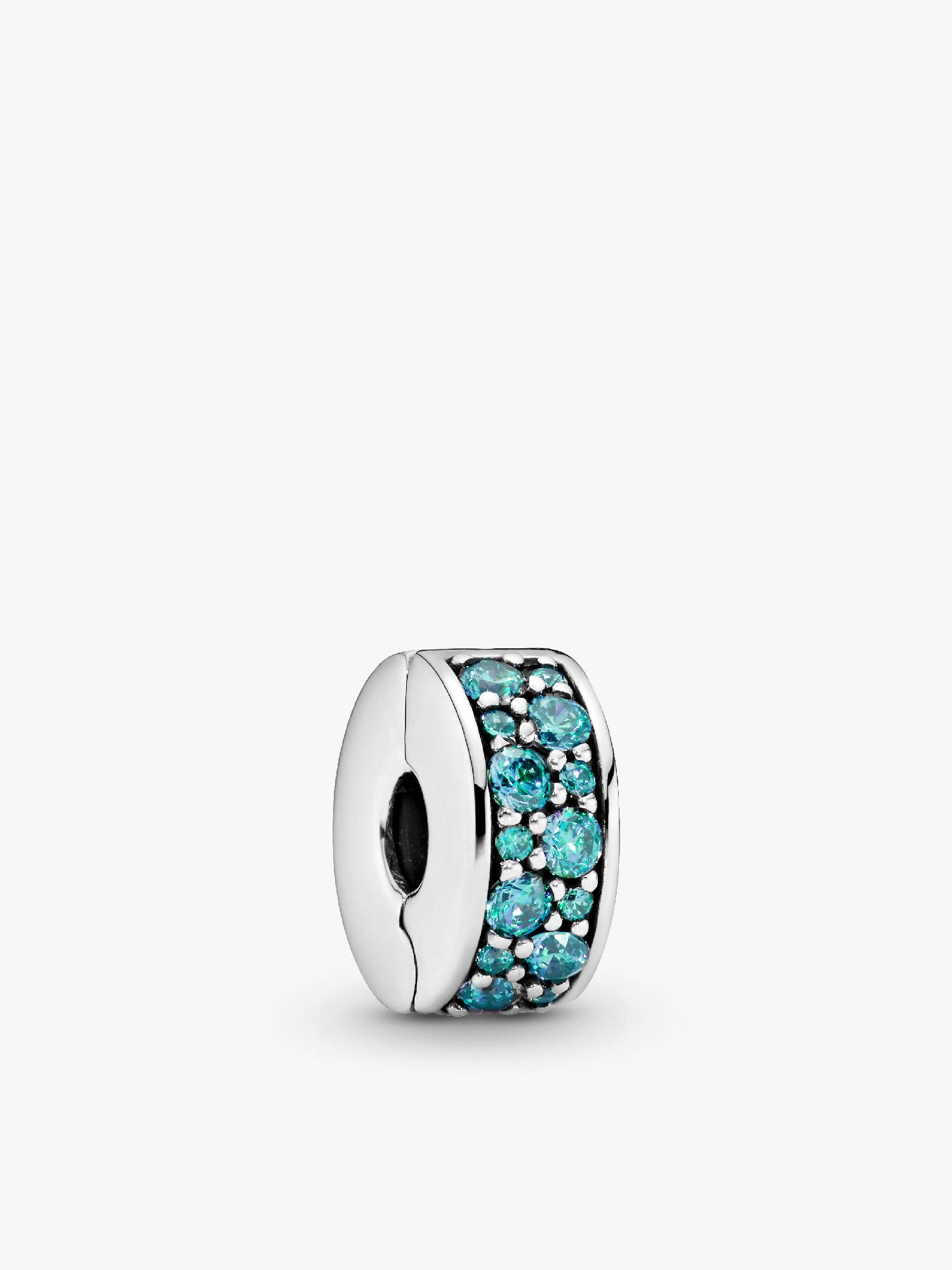 Charm Clip Pavé Bleu-Vert