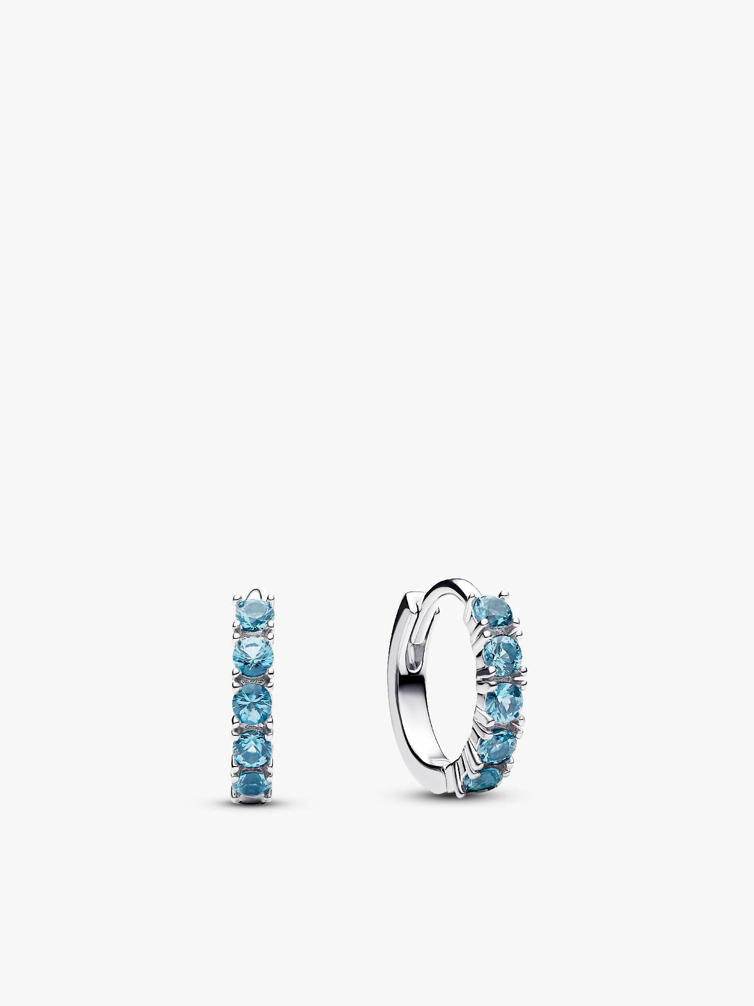 Boucles d’Oreilles Huggies Bleu Clair