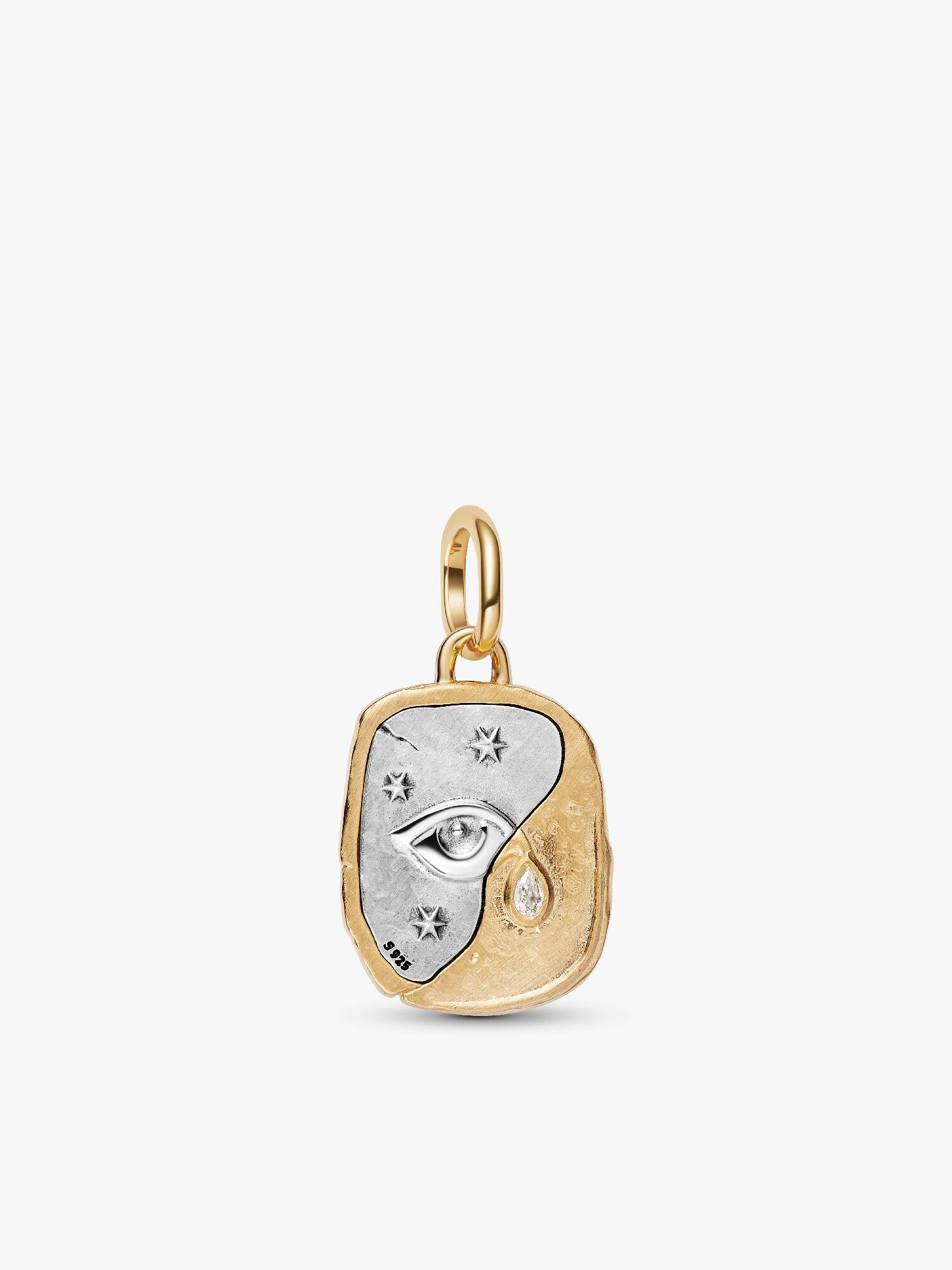 Charm Médaillon Œil Bimatière