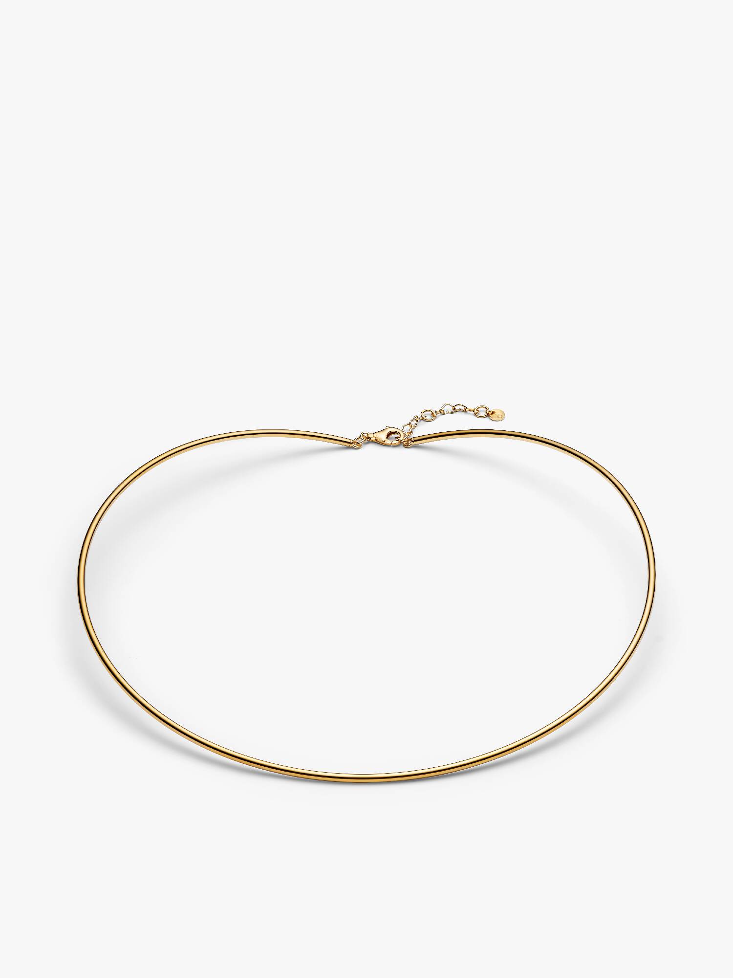 Collier Ras-de-Cou Maille Tube Doré