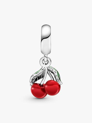 Charm Pendant Fruit Cerise Asymétrique