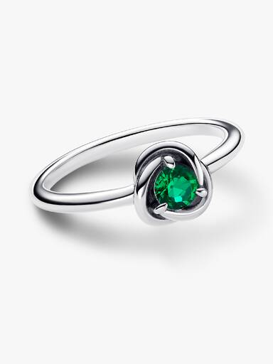 Bague Cercle Éternité Couleur de Naissance du Mois de Mai
