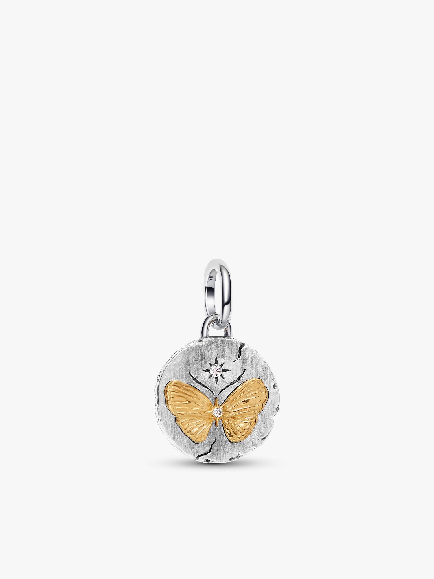Charm Médaillon Papillon Bimatière