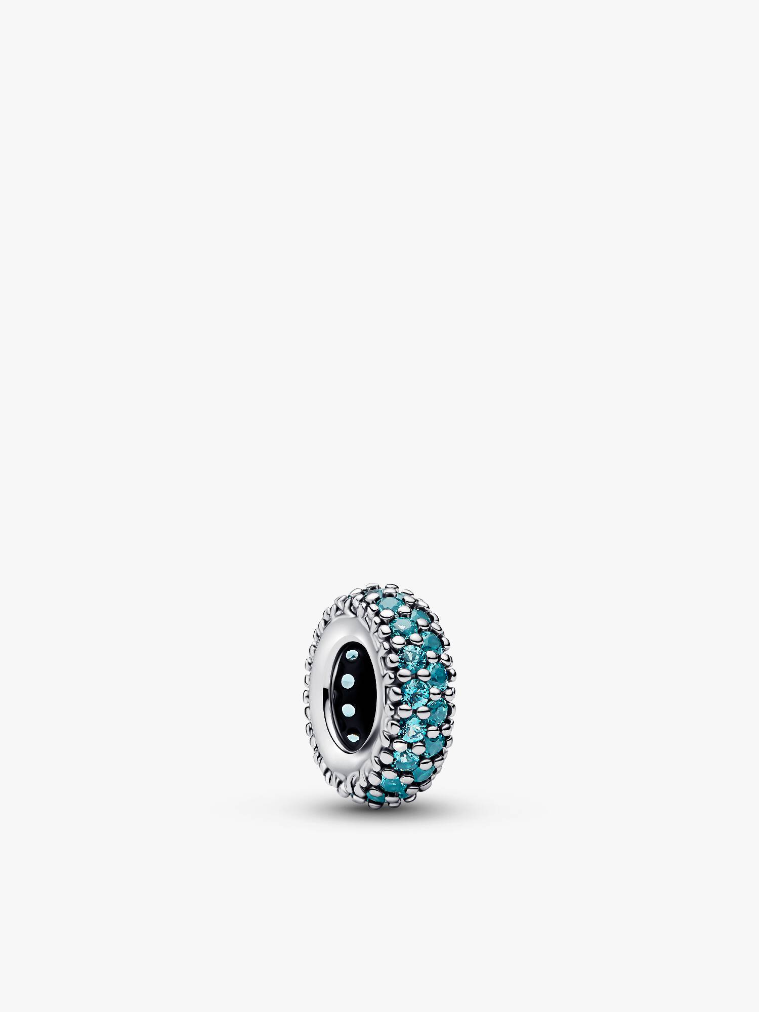 Charm Espaceur Pierres Bleu Glacier