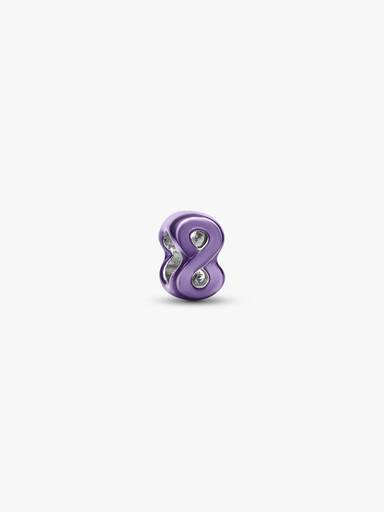 Mini Charm Symbole de l’Infini Violet