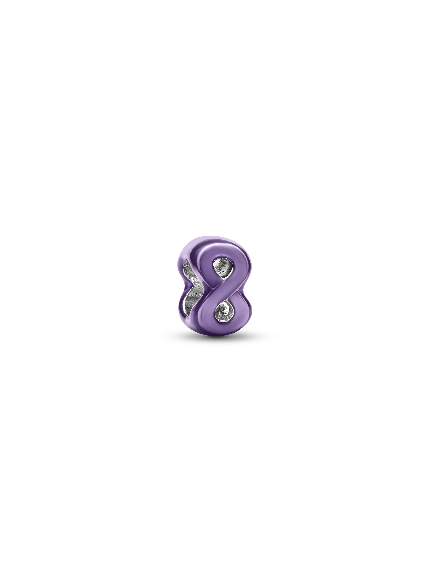 Mini Charm Symbole de l’Infini Violet
