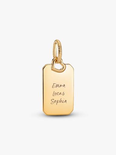 Pendentif Plaque Rectangulaire Gravable