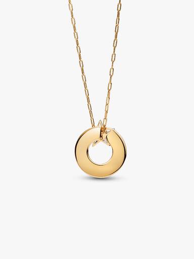 Collier avec Pendentif Étoile Filante Scintillante Doré