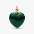 Charm Pendant Cœur Bombé Vert Charm Pendant Cœur Bombé Vert