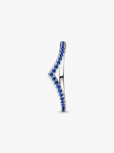 Bague Bleue Scintillante Vœu Pandora Timeless