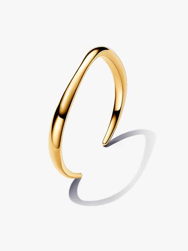 Bracelet Jonc Ouvert de Forme Organique