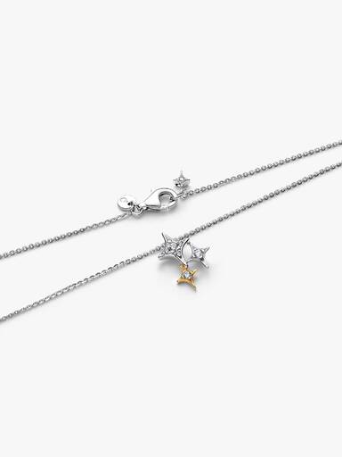 Collier avec Pendentif Trio d’Étoiles