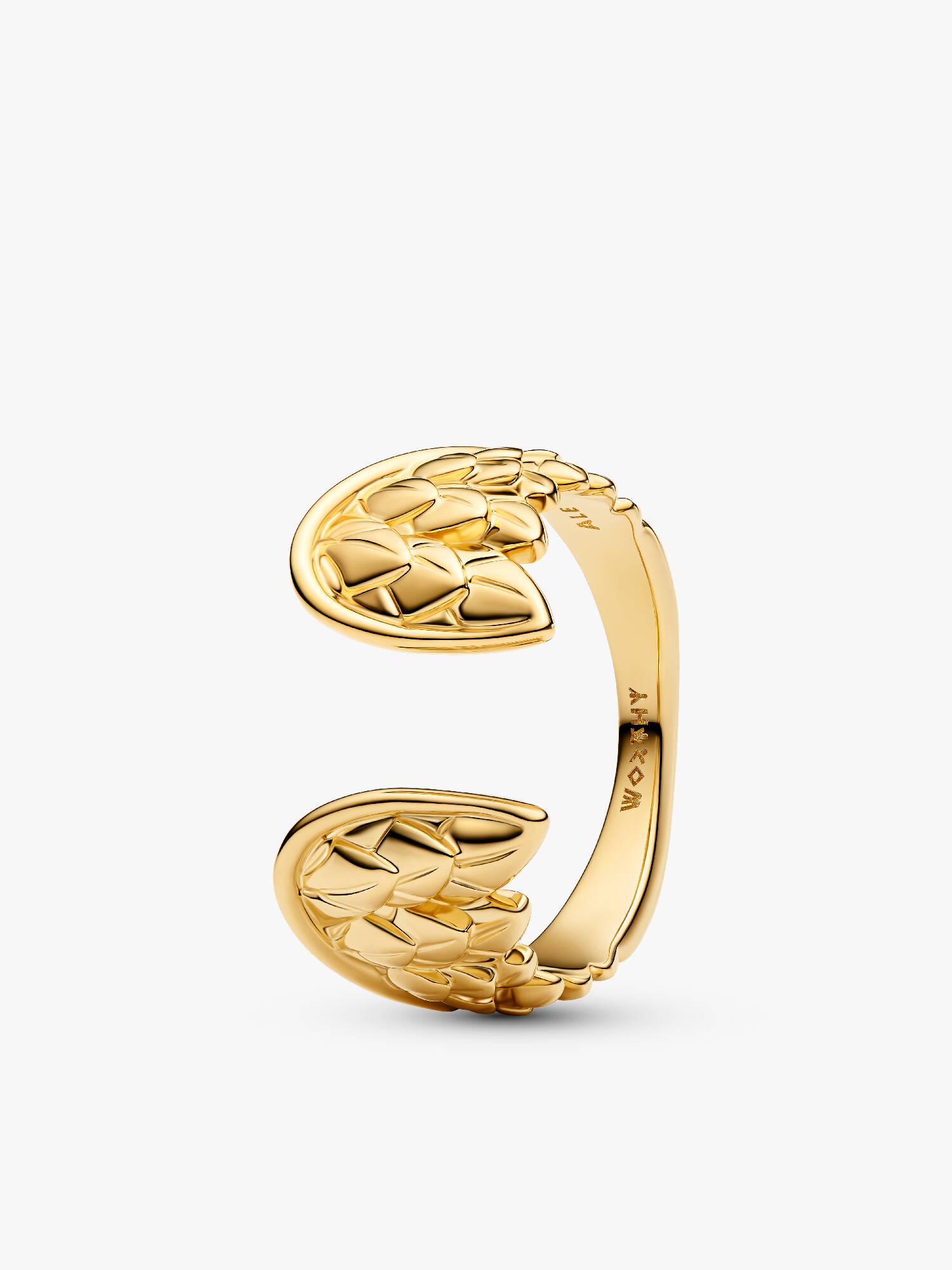 Bague Ouverte Marvel Ailes de Thor Dorée
