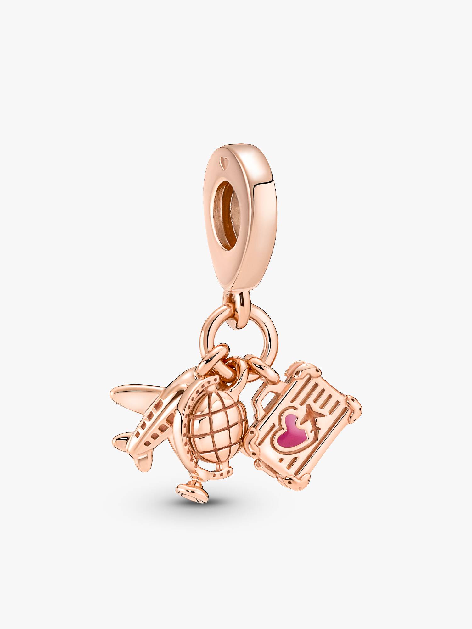 Charm Pendant Avion, Globe & Valise