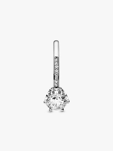 Bague Solitaire Couronne Scintillante Incolore