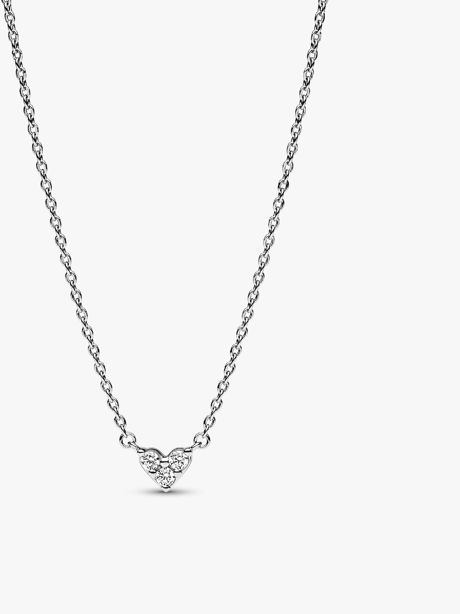 Collier Cœur Trois Pierres