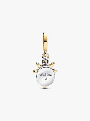 Charm Pendant Étoile Polaire Gravable Diamant de Synthèse