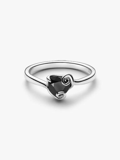 Bague Disney L’Étrange Noël de Monsieur Jack Cœur de Jack Noir