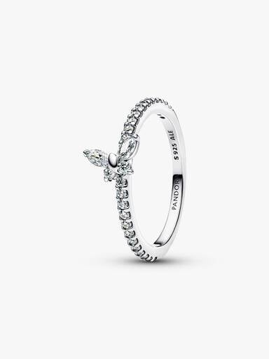 Bague Papillon Scintillante