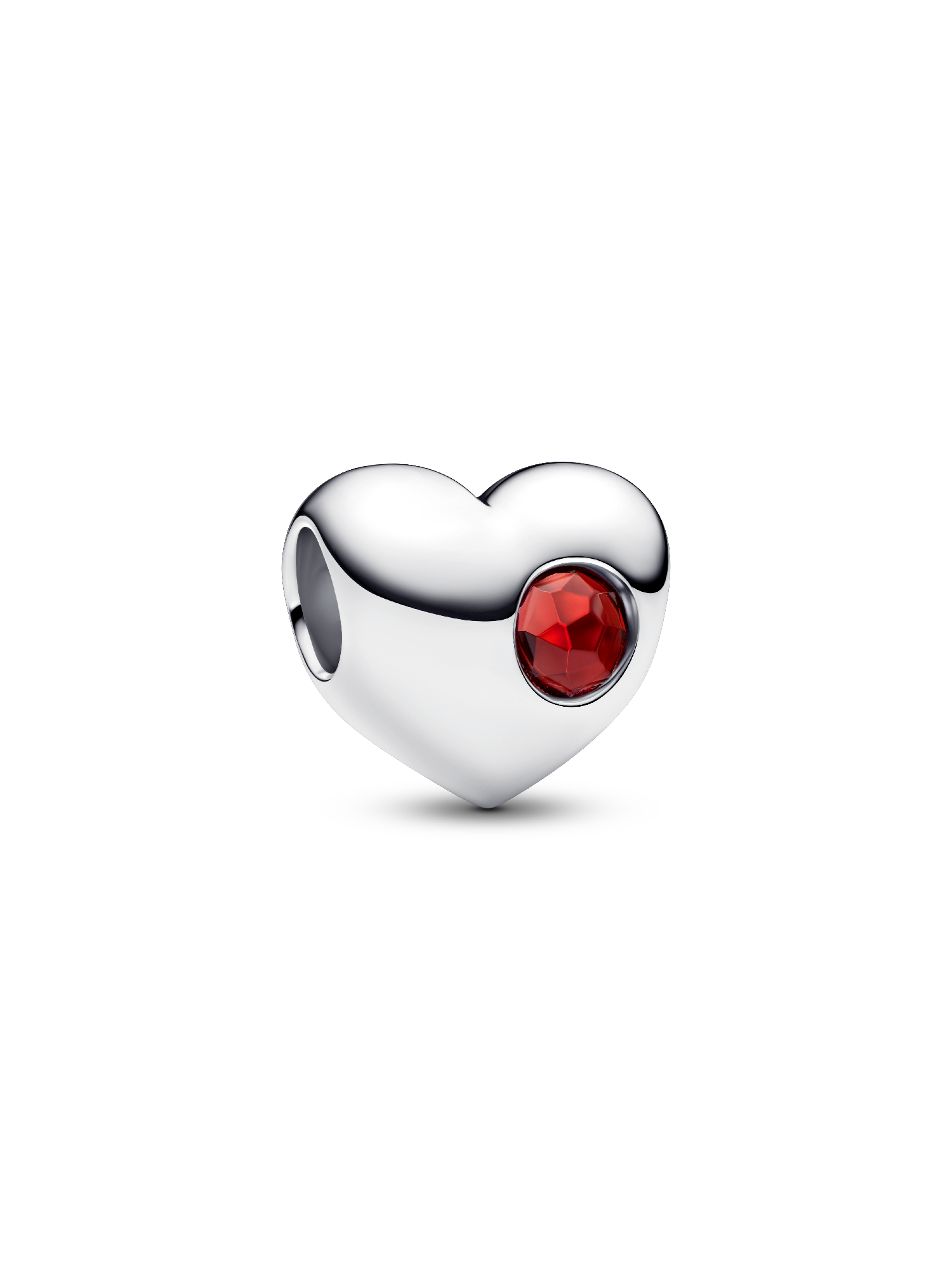 Charm Cœur Pierre Rouge Gravable