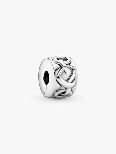 Charm Clip Cœurs Noués