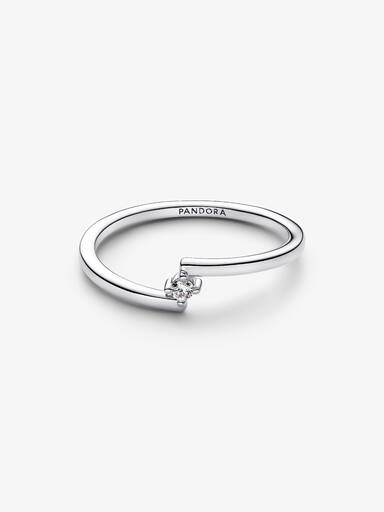 Bague Solitaire Fendue
