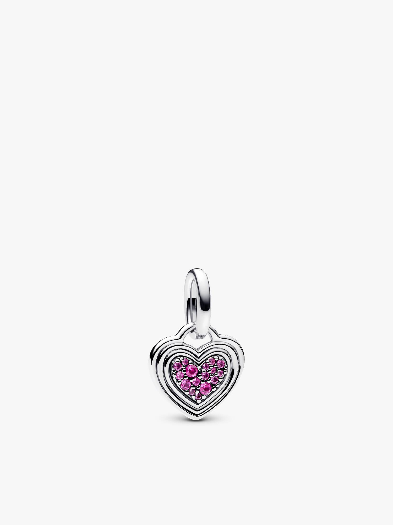 Charm Pendant Cœur Gravable Rose