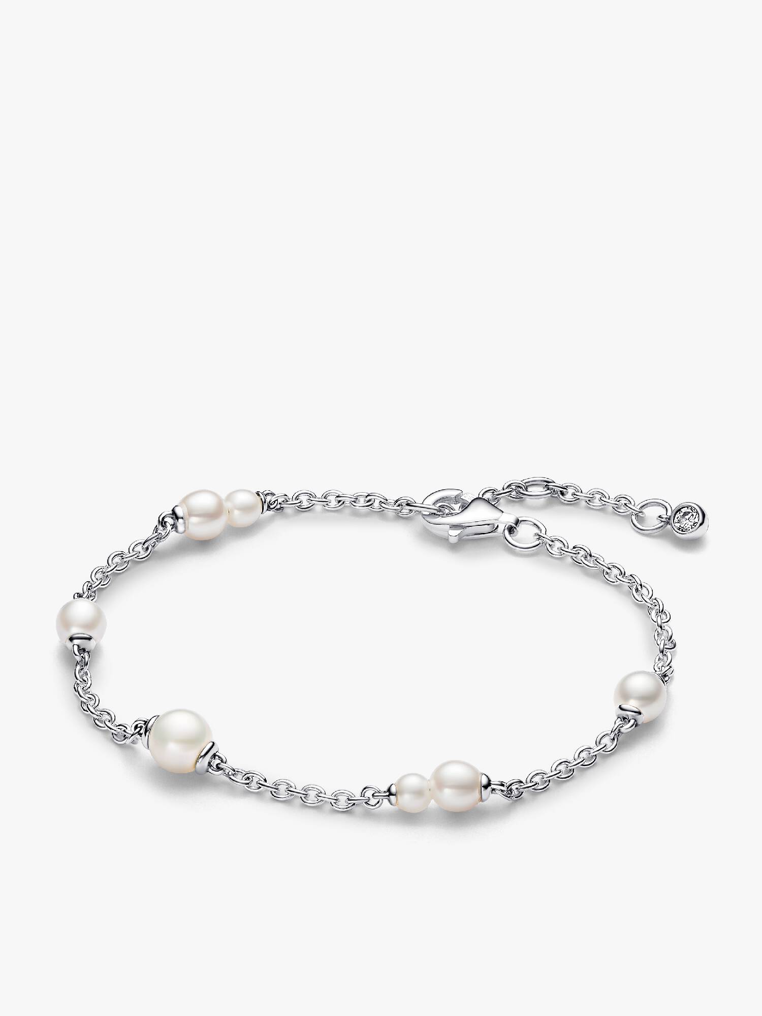 Bracelet Chaîne Station Perle de Culture d'Eau Douce Traitée