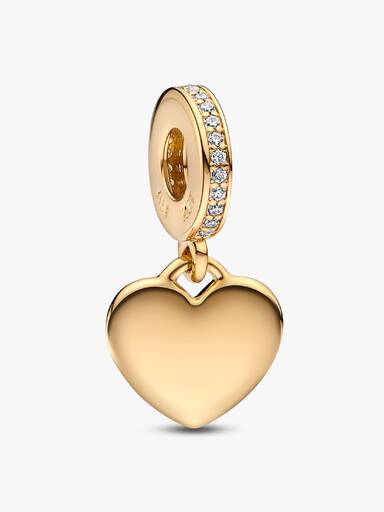 Charm Pendant Plaque Cœur Gravable