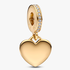 Charm Pendant Plaque Cœur Gravable Charm Pendant Plaque Cœur Gravable